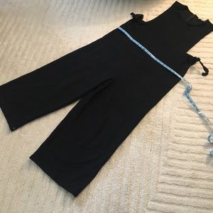 Madewell Black wide leg jumpsuit romper